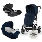 Cybex, Barnevogn, Talos S Lux, Travelsystem inkl. Cloud T - Ocean Blue