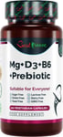 Immune Boost Magnesium Lactate Vitamins B6 & D3 and Inulin Prebiotic Complex Nat