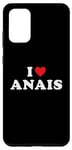Coque pour Galaxy S20+ Cadeau prénom Anais, I Heart Anais I Love Anais