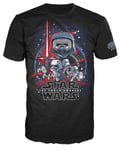 Star Wars Funko Men's Pop! T-Shirts Ep 7 - Force Awakens - Multi - XL Black