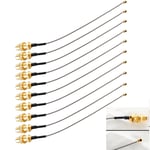 10-Pack HQRP IPEX to SMA Female Pigtail Cables for Wifi Wireless Antenna Aerial