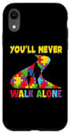 iPhone XR Autism Dad Support Alone Puzzle You'll Never Walk Case