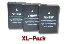 3 x vhbw Li-Ion batterie 950mAh (7.4 V) Set avec Infochip pour Nikon D3400 comme EN-EL14.