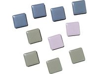 Starka magneter i blått, grått och rosa 2 x 2 x 0,5 cm 10 st. i förpackning Mix 195x13x95mm (1 st)