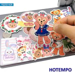 30pcs Cute Cartoon ShellieMay Bear Duffy Anime Stickers for Children Kids Mobile Phone Laptop Skateboard Luggage Guitar Stickers