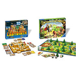 Ravensburger 3D Labyrinth - Moving Maze Family Board Game for Kids & Adults Age 7 Years Up & Enchanted Forest Classic Family Board Game for Kids Age 4 Years and Up - Magical Treasure Hunt