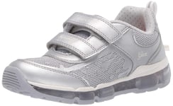 Geox Girl J Android B Low-Top Sneakers, Silver (Silver C1007), 1.5 UK
