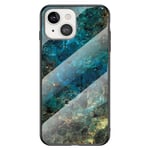 Fantasy Marmor iPhone 14 skal - Smaragd Marmor Grön