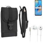 Holster for Oppo F19 + EARPHONES belt bag pouch sleeve case Outdoor Protective