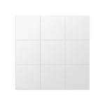 9 pcs DIY Square Mirror Wall Stickers - 15cm Self-adhesive Tiles Bathroom Flower Pattern Living Room 3D Mirror Decor for DIY Decoration Mirror Decor Sticker Wall Treatments for Washroom