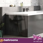 Newbold Bathroom Dark Grey Gloss End Bath Panel 800mm Adjustable Height