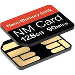 YAOMAISI Carte NM 128Go 90Mo/s Nano Carte mémoire Carte SD Nano Carte Compact Flash, Uniquement Compatible avec Les séries Huawei