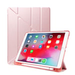 MadeRy Case for iPad 7th 10.2" (2019) / iPad Air 3 (2019) / iPad Pro 10.5" (2017), Ultra Slim Lightweight, Shockproof Smart cover with iPad Pencil Holder, Auto Wake/Sleep, Rose Gold