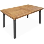 Table intérieur / extérieur Santana en bois et métal 6 places. 150cm - Bois