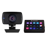 Elgato Pack Producteur de contenus - Webcam 1080p60 en vraie Full HD, pour streaming, Contrôleur de studio, 15 touches macro, gaming et visio, compatible OBS, Twitch, Youtube, Zoom, Teams, PC/Mac