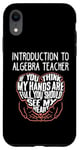 iPhone XR I Train Introduction To Algebra Super Heroes - Teacher Graph Case