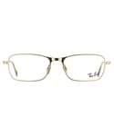 Ray-Ban Mens Glasses Frames 6253 2754 Semi Shiny Gold Metal - One Size