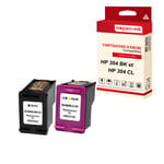 NOPAN-INK - x2 Cartouches compatibles pour HP 304 XL + 304CL XL 304XL + 304CLXL Noir + Cyan + Magenta + Jaune pour HP DeskJet 2620 2630 2632 2633 372
