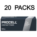 200 x Duracell Procell Constant 9V Alkaline Smoke Alarm MN1604 PP3 Batteries
