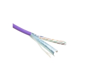 ACT Cat 6 F/UTP solid installation cable, LSZH, CPR euroclass ECA, 24 AWG, violet 305 meter