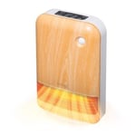 Chauffage d'appoint compact / Radiateur céramique mobile - IRIS OHYAMA - JCH-15TD4 - Bois clair - 1500W