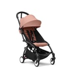 Stokke® Barnvagn YOYO³ black inkl. 6+ Färgklädsel Ginger
