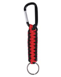 Rothco Paracord Nyckelring m. Karbinhake - 'Thin Red Line' (Röd / svart, One Size) Size Röd svart