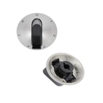 sparefixd Silver Control Knob Switch to Fit Zanussi Gas Hob 3550306371