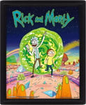 Pan Vision Rick & Morty 3D-poster (Portal)