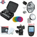 UK Godox 2.4 TTL HSS Two Heads AD200 Flash+Xpro-S For Sony+Softbox Reflector Kit