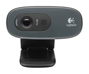 LOGITECH – Webcam C270, Retail, HD, 720P, USB2.0, 1.5m cable, black (960-000582)