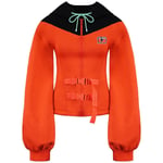 Puma x Rihanna Fenty Long Wide Sleeve Zip Up Black/Orange Womens Track Jacket