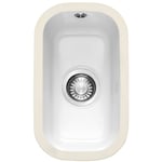 Franke VBK110 21 V&B Single Bowl Ceramic Undermount Sink - WHITE