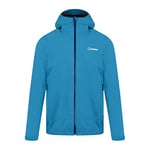 Berghaus Men's Kember Vented Waterproof Shell Jacket, Durable, Breathable Rain Coat, Vallarta Blue, XL