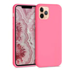 kwmobile TPU Case Compatible with Apple iPhone 11 Pro - Case Soft Slim Smooth Flexible Protective Phone Cover - Neon Coral Matte