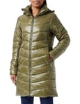 G-STAR RAW Women's Slim Hooded Long Coat Jacket, Green (Shadow Olive D24677-D418-B230), L