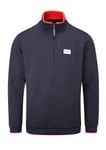 Stuburt Men's Active-Tech Golf Warm Fleece Pullover Sweater, French Navy, Medium