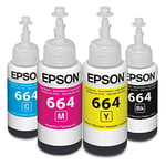 Epson T6641 70ml 6500 Pages Black Ink Cartridge - Ink Cartridges (Black, L110 L300 L210 L355 L550, High, 70ml, 6500 Pages, Inkjet)