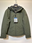 Napapijri Jacket Shelter Medium Mens - Khaki Green RRP £240
