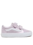 Vans Younger Old Skool Hook and Loop Metallic Trainers - Light Purple, Light Purple, Size 13 Younger
