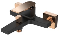 Black/Rose Gold Bathtub Mixer Tap Wall Mounted Shower Outlet