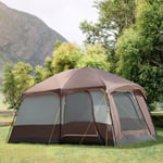 Family Camping Tent Unit Cabin Porch 4Person Portable Hiking Outdoor Shelter