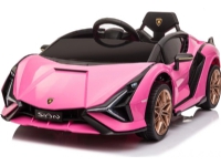 Azeno - Electric Car - Licensed Lamborghini Sian - Pink (6950679) /Riding Toys