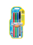 Papermate Paper Mate InkJoy 100ST Ballpoint Pens | Medium Point (1.0mm) | Red Green Blue & Black | 5 Count