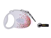 Flexi Automatiskt Koppel Glam Splash Orient S 3M, Vit