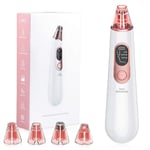 Blackhead Remover Pore Vacuum Electric Pore Cleaner Suction Machine with Comedone Extractor Kit Black Head Removal Tool LED Screen and 4 Probes, Pores Face Skin Deep Cleansing