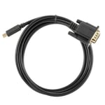 Longueur De 1,8 m - noir - Câble adaptateur USB type-c 3.1 vers VGA mâle, convertisseur pour Apple New Macboo