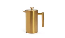 Habitat Double Walled 8 Cup Cafetiere Clever Double-Walled Design - Gold