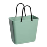 Hinza - Recycled Plastic väska hög med cykelfäste 14 L olivgrön