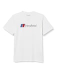 Berghaus T-Shirt à Gros Logo Classique pour Homme,Pure White, XS